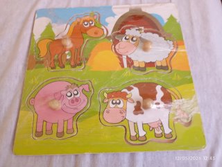 Puzzles  de madera animales y coches