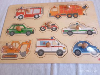 Puzzles  de madera animales y coches