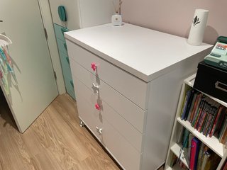 Cómoda ROS 4 cajones (Blanco)
