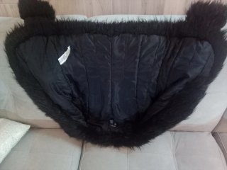 Chaqueta sintética con pelo