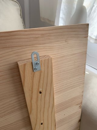 Cabecero de cama de madera 1m