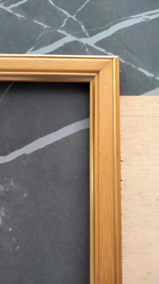 Cornice per quadro oro e legno