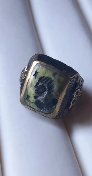Anello sigillo afghano antico