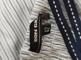Top vintage 2000 a righine corto