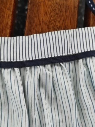 Top vintage 2000 a righine corto