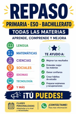 REPASO DESDE PRIMARIA HASTA BACHILLERATO