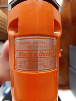 Taladro Eléctrico Naranja y Blanco