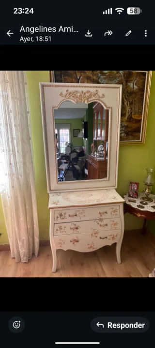 Mueble tocador con espejo