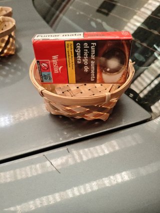 Cestitas de mimbre artesanales