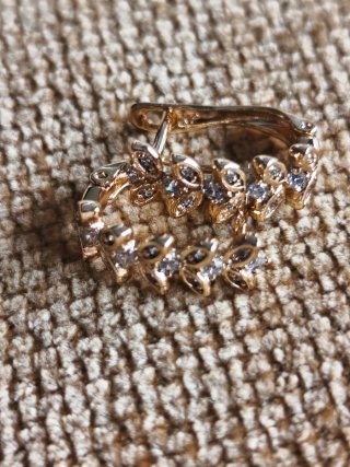 Pendientes Chapados Oro 18k Flores Circonitas