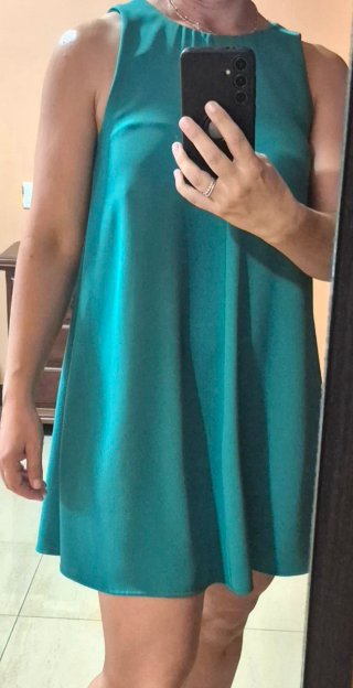 Vestido evasé Zara mujer