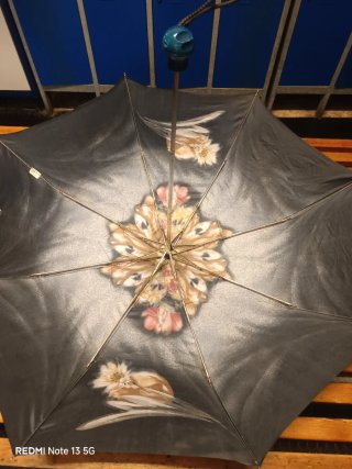 Paraguas Diseño Orquídea Antiguo