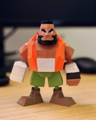 Pack 6 Figuras Final Fantasy VII - Low Poly - 3D