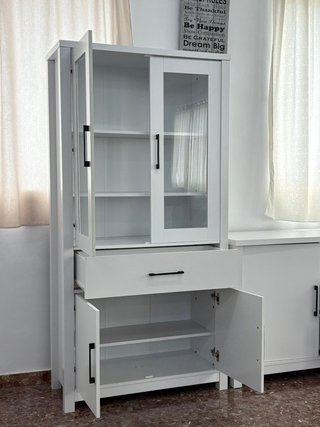 Aparador blanco + vitrina LIQUIDAMOS