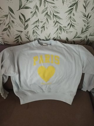 Sudadera Zara Paris Corazón Amarillo