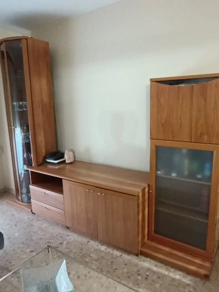 Mueble Comedor Vitrina Bar Bajo TV Madera de 2,70m