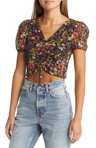 Blusa con estampado floral