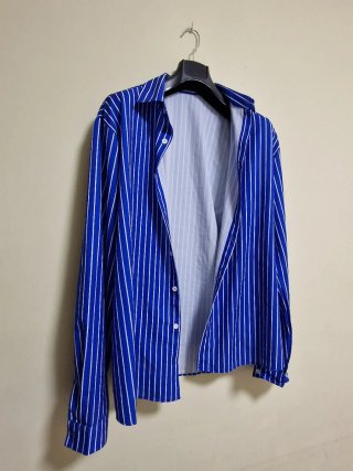 Camisa elegante caballero azul rayas XXL