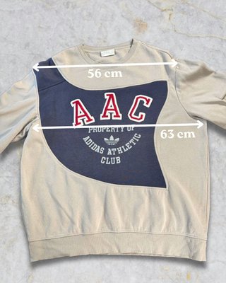 Sudadera Adidas Vintage Beige Talla XXL