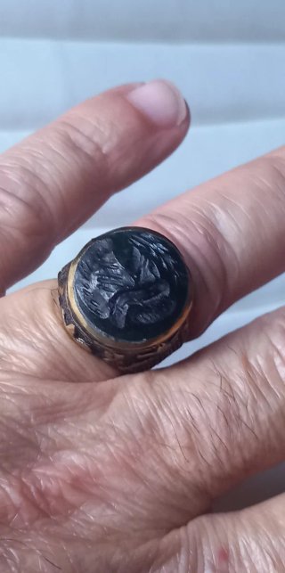 Anello sigillo afghano vintage