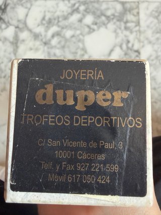 Trofeo con base de mármol