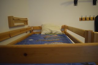 Litera FLEXA madera maciza + cama nido 90x190