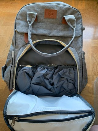 Mochila cambiador bebé con cuna