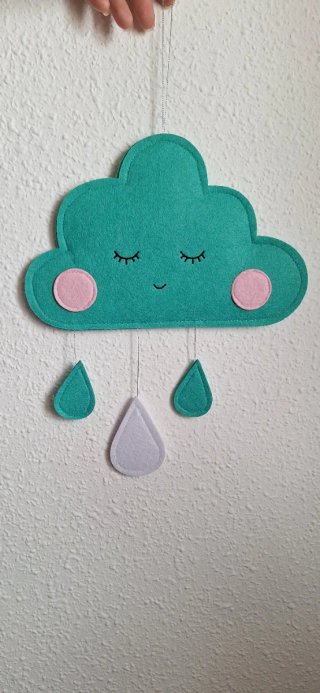 Decoración Arcoíris Nubes Bebé