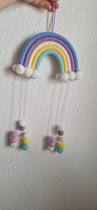 Decoración Arcoíris Nubes Bebé