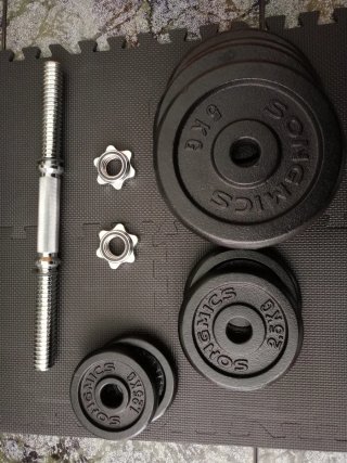 Mancuernas 30kg Set Completo de Hierro
