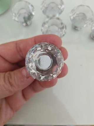 Tiradores de cristal para muebles