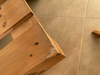 Sofá Palets Madera y Tela Beige