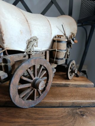 Carreta del Oeste Madera Lona Años 80