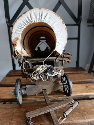 Carreta del Oeste Madera Lona Años 80