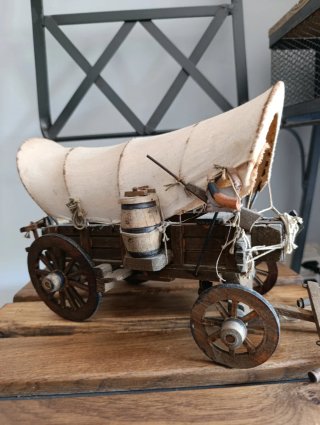 Carreta del Oeste Madera Lona Años 80