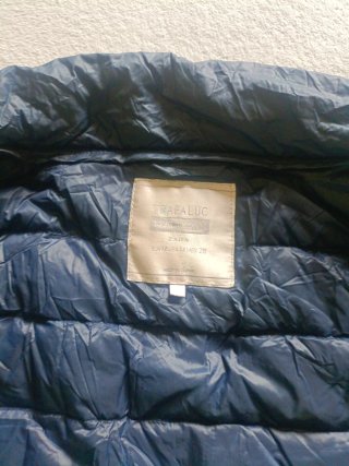 Plumas Mujer Ligero Azul Zara