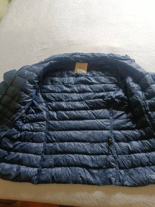Plumas Mujer Ligero Azul Zara