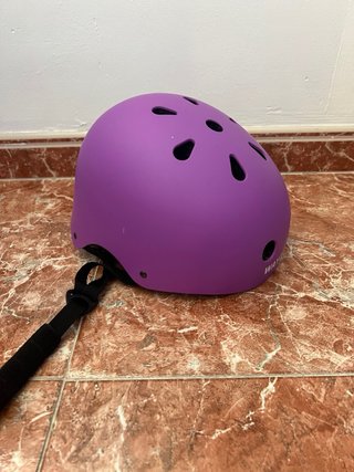 Casco de bicicleta morado talla L
