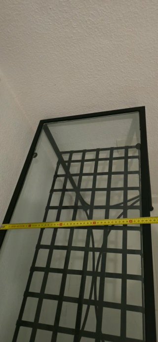 Mueble hierro y cristal