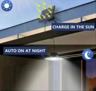 Lámpara Solar Colgante LED