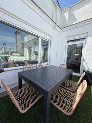Conjunto Muebles Exterior Sofá y Mesa