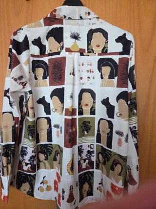 Blusa estampada mujer talla XL