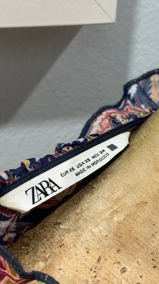 Vestido estampado Zara