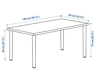 Mesa escritorio madera 140x60