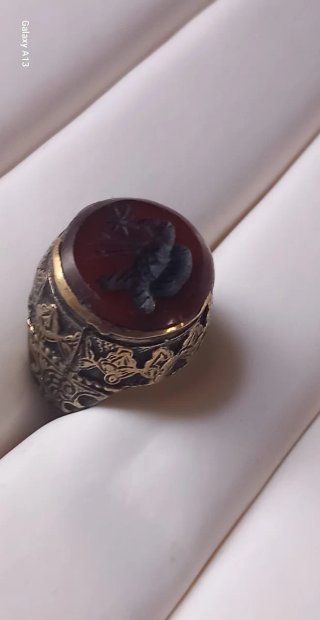 Anello sigillo afghano antico mm 18,8