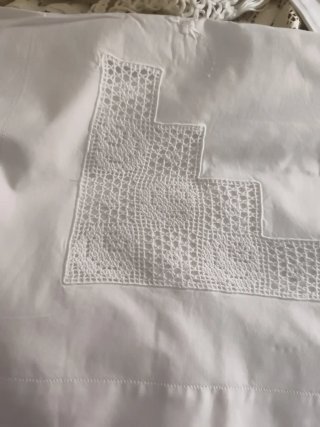 Juego Sábanas Bordadas Blancas