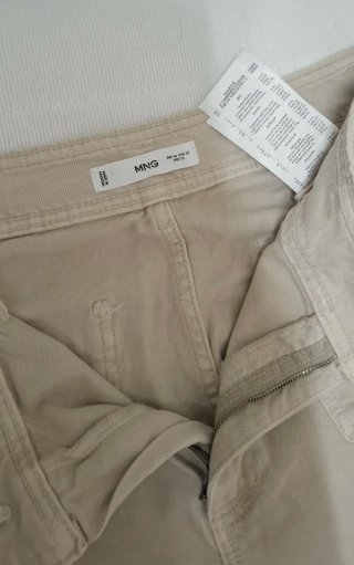 Pantalón Mango Beige Talla M