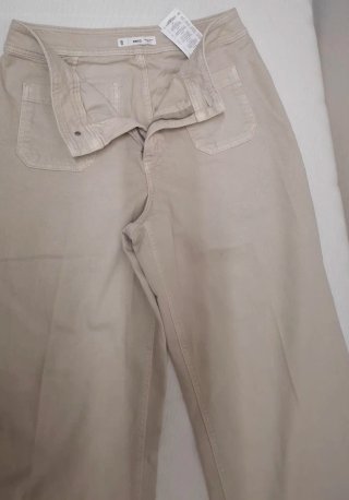 Pantalón Mango Beige Talla M