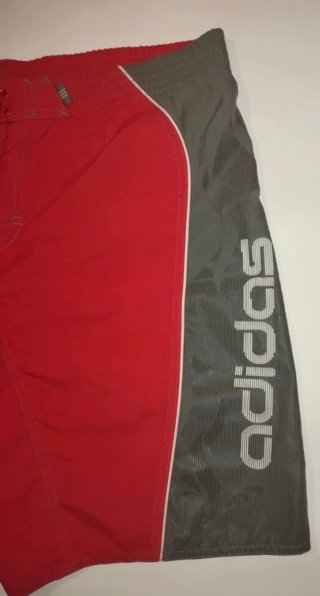 Costume da bagno Adidas uomo rosso/grigio
