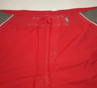Costume da bagno Adidas uomo rosso/grigio